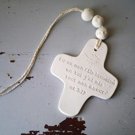 Croix Céramique — Shalom