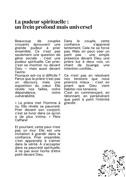 PARCOURS "GOUTER A LA PRIERE DE COUPLE" (2 tasses+carnet de prière)