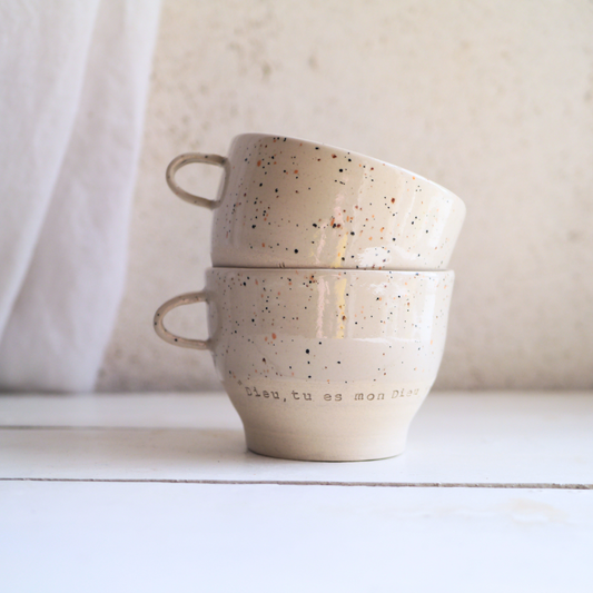 DUO de grandes tasses à picots