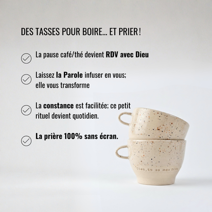 DUO de grandes tasses à picots