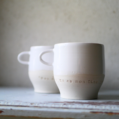 Le duo petites tasses blanches