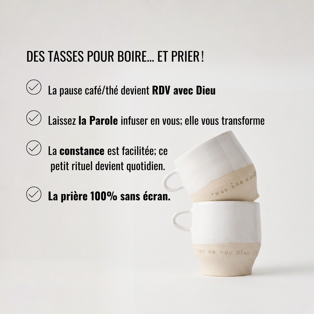 Le duo petites tasses blanches