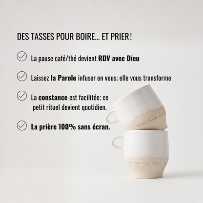 Le duo petites tasses blanches