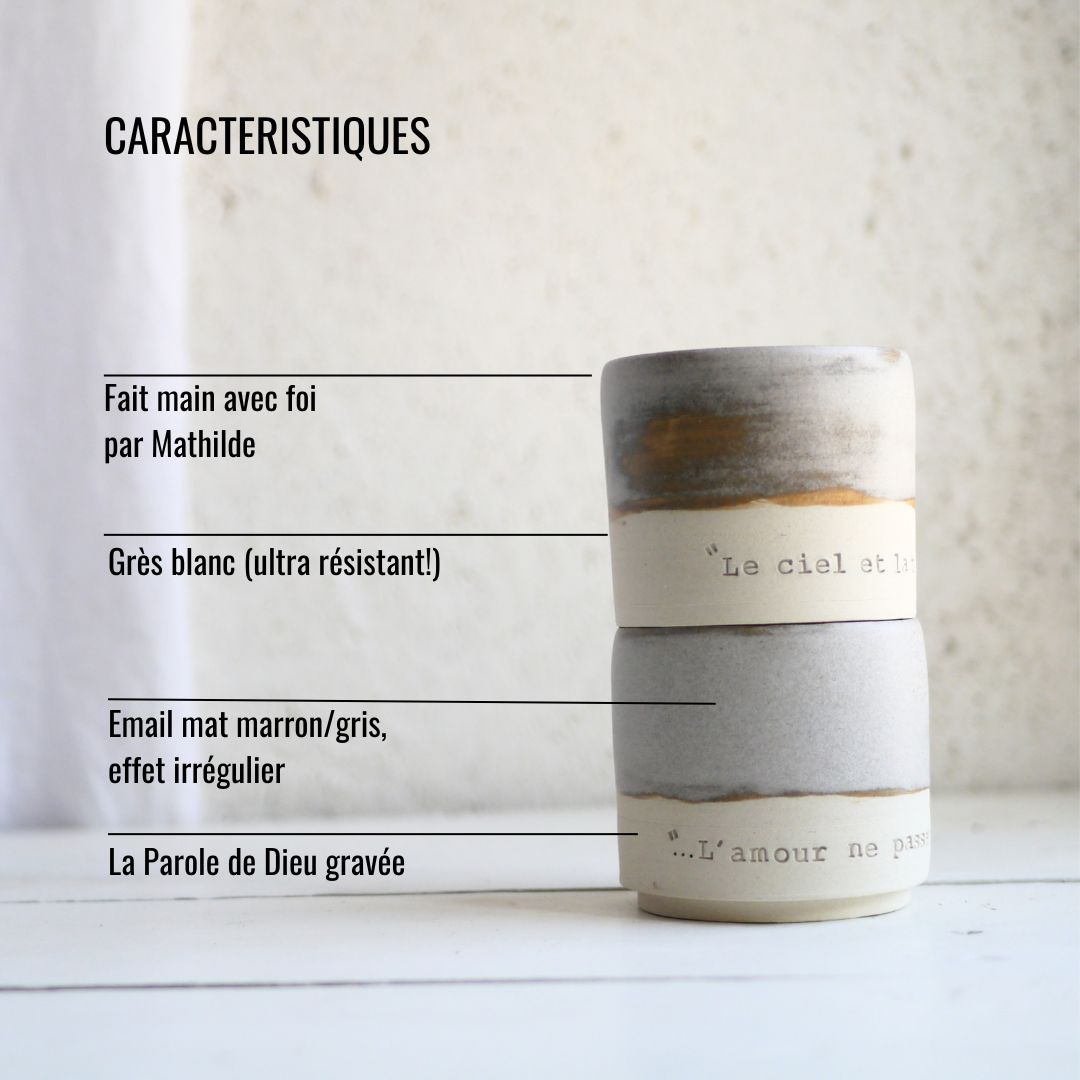 DUO minis tasses, L'amour ne passera pas