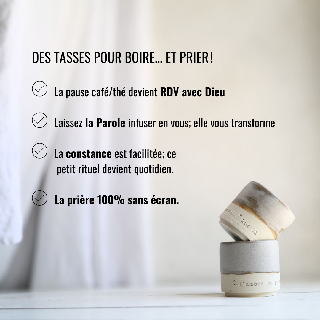 DUO minis tasses, L'amour ne passera pas