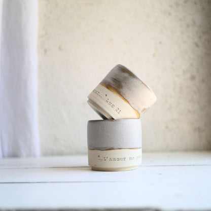 DUO minis tasses, L'amour ne passera pas