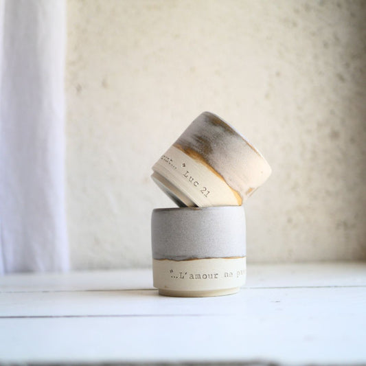 DUO minis tasses, L'amour ne passera pas