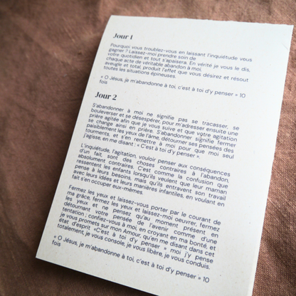 Croix Céramique/ Neuvaine de l'abandon