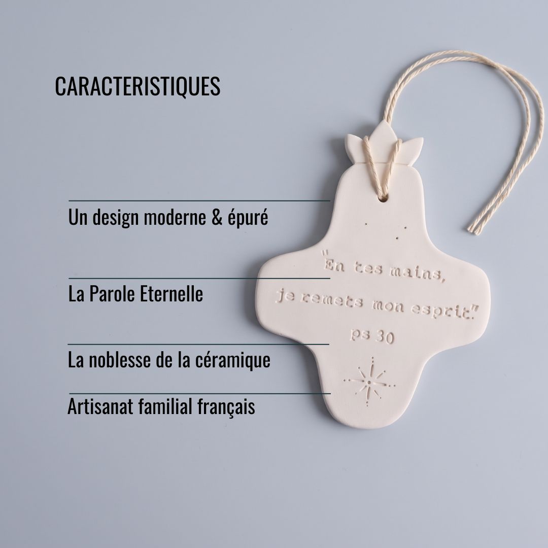 Croix Céramique Murale