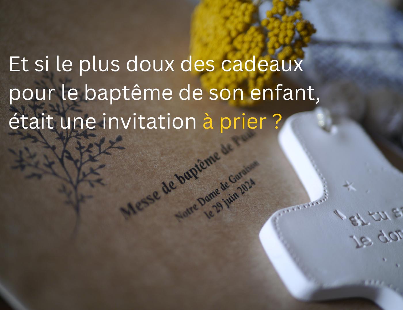 3 COFFRETS BAPTEME (Baptisé, Marraine, Parrain), personnalisé