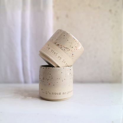 DUO mini tasses, L'amour ne passera jamais