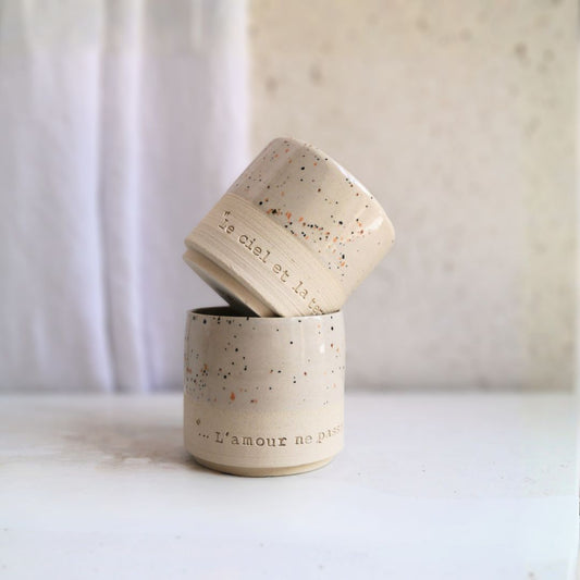 DUO mini tasses, L'amour ne passera jamais