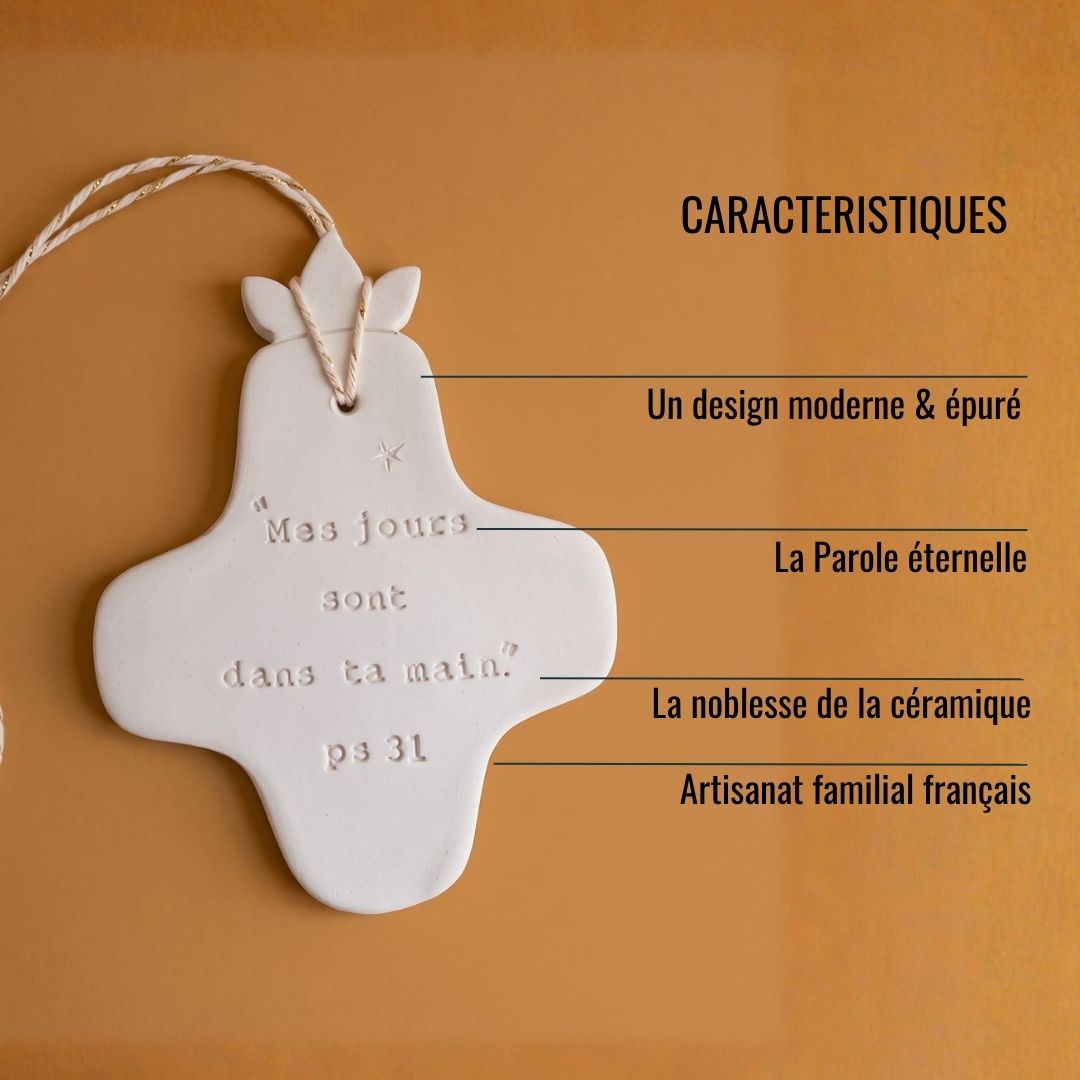 Croix Céramique Murale