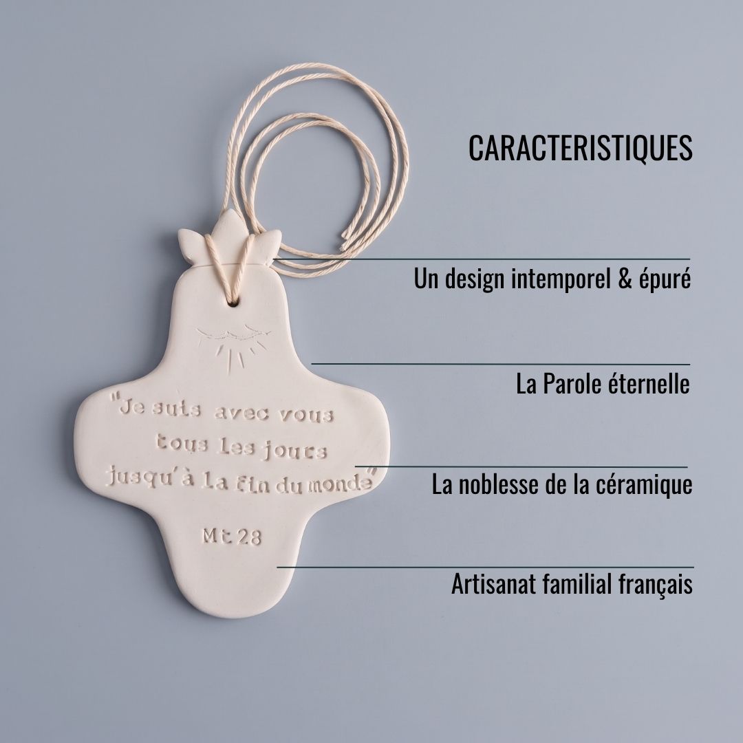 Croix Céramique Murale