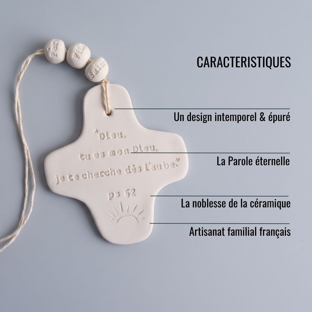 Croix Céramique Murale