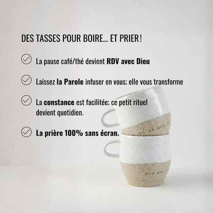 DUO de petites tasses blanches