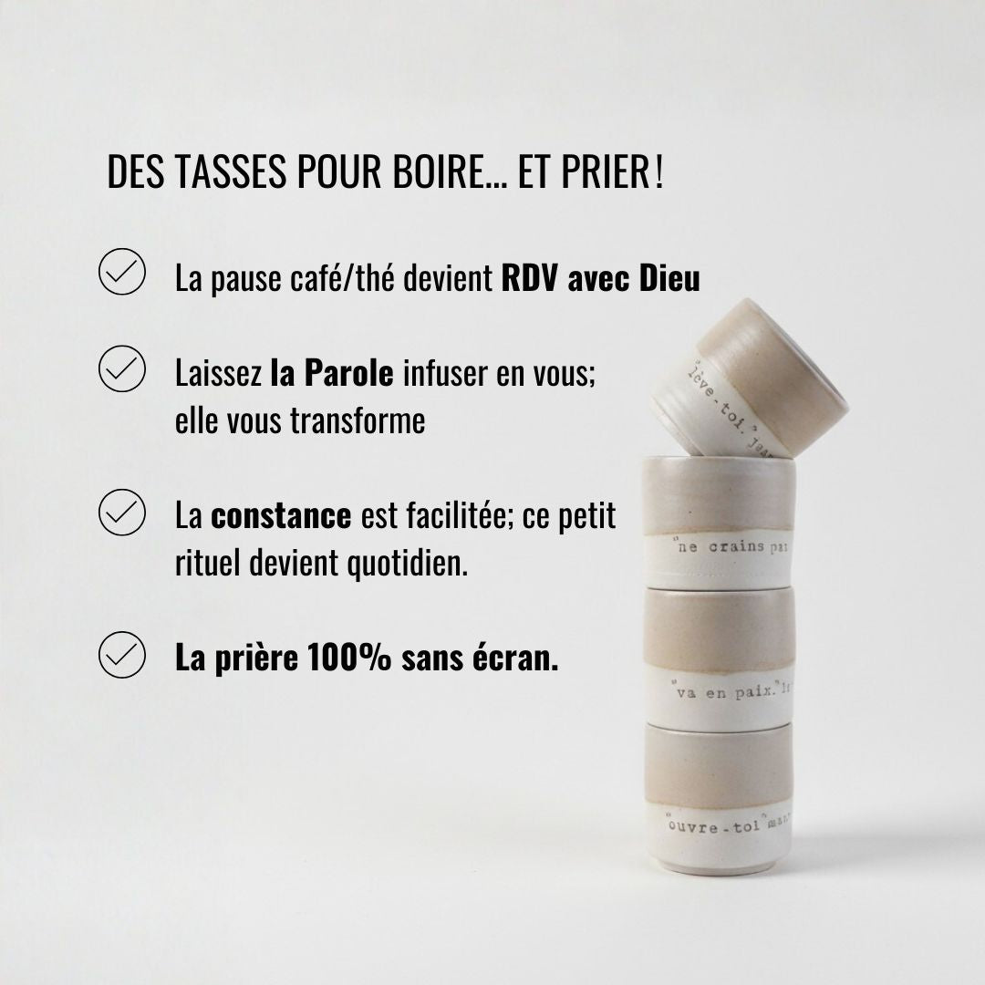 4 minis tasses empilables