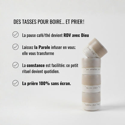 4 minis tasses empilables