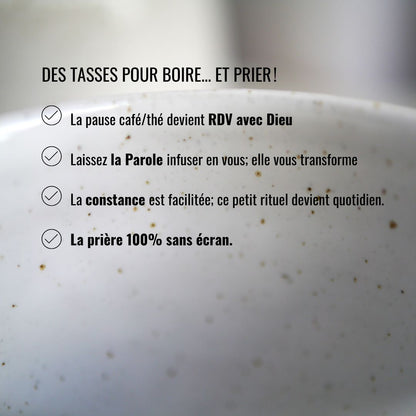 DUO de grandes tasses blanches