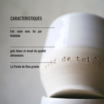 Le duo petites tasses blanches