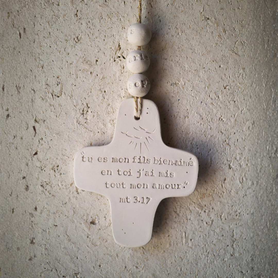 Croix Céramique — Shalom