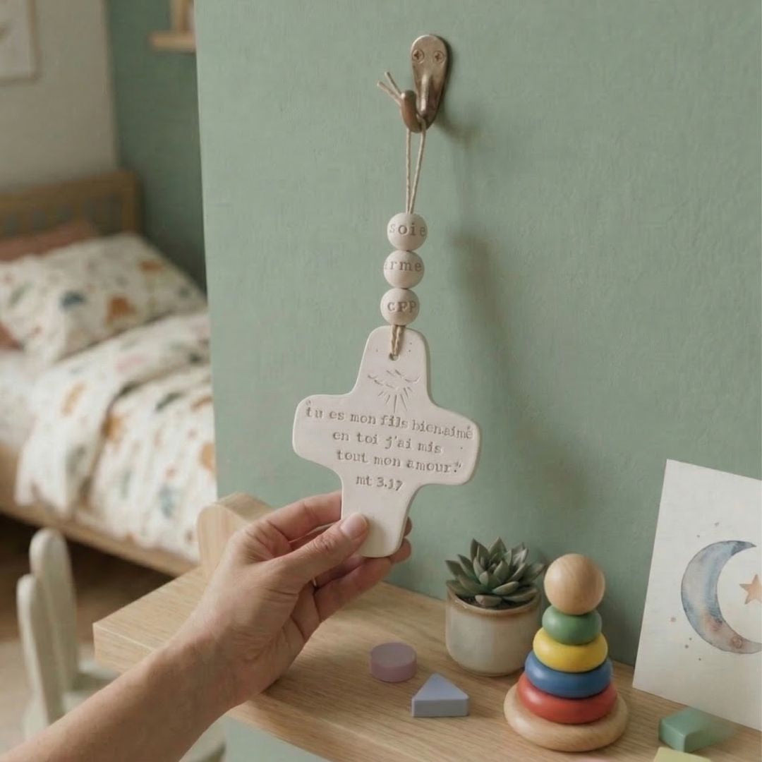 Croix Céramique — Shalom