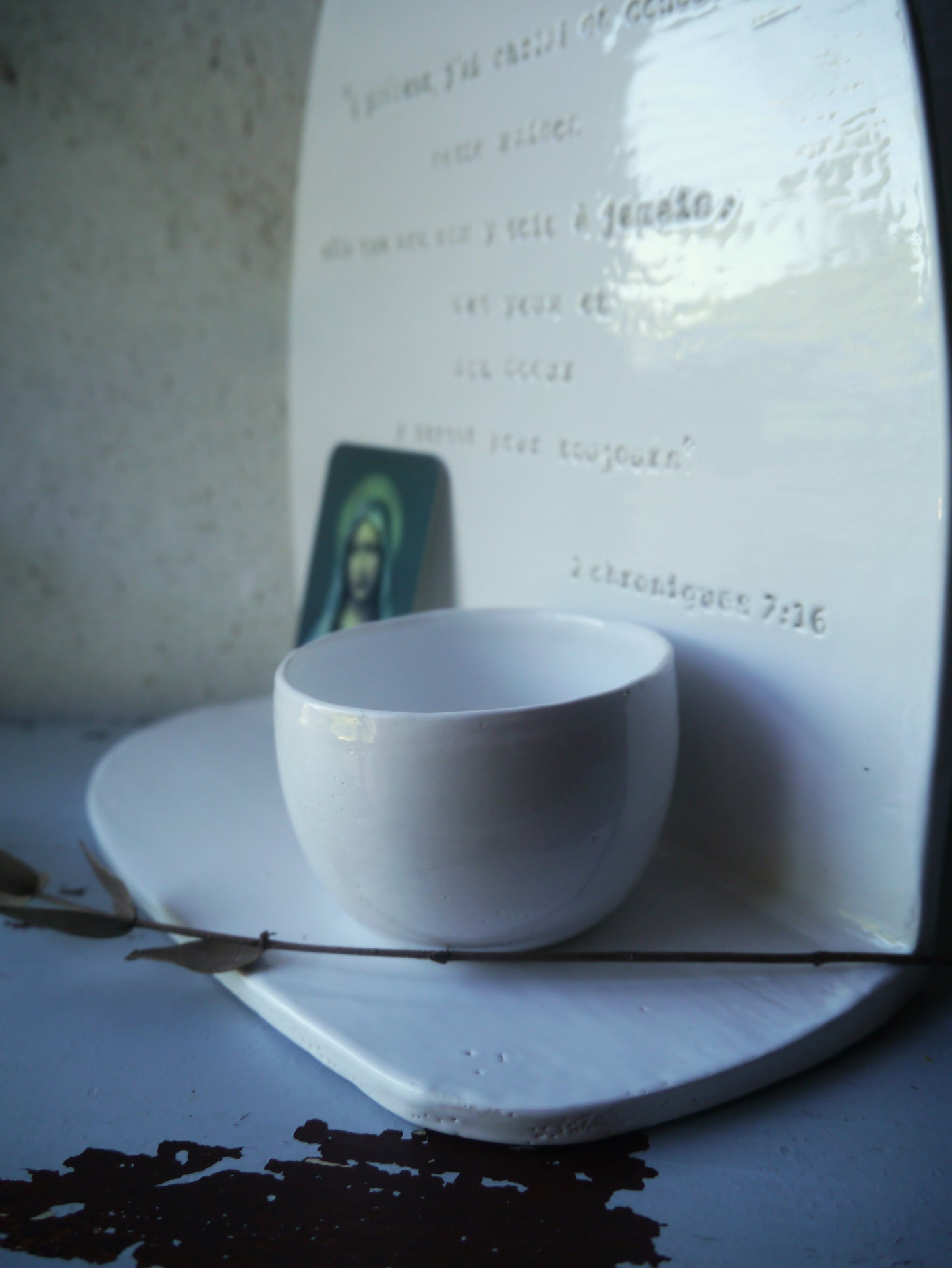 Autel bénitier suspendu: "à présent, j'ai choisi et consacré cette maison..." 2 chroniques 7;16