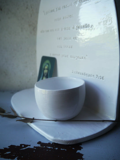 Autel bénitier suspendu: "à présent, j'ai choisi et consacré cette maison..." 2 chroniques 7;16