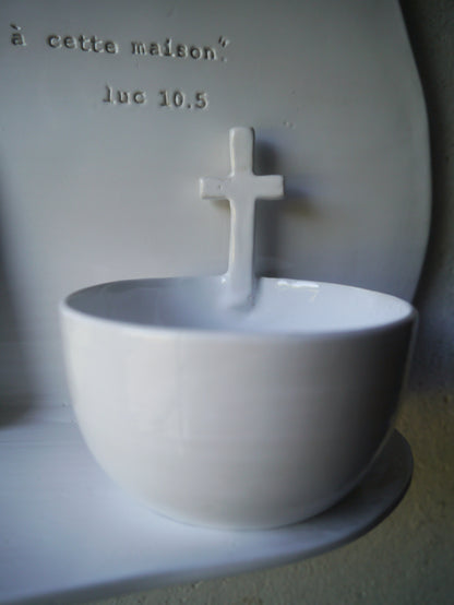 BENITIER: "Paix à cette maison..."Luc 10.5