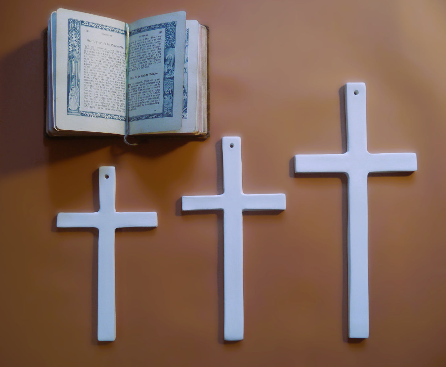 Croix céramique murale (moyenne)