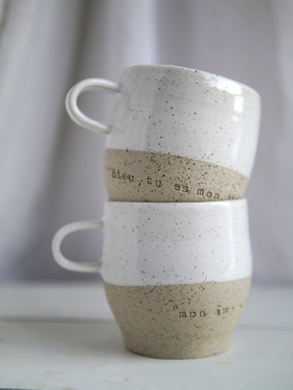 DUO de petites tasses blanches