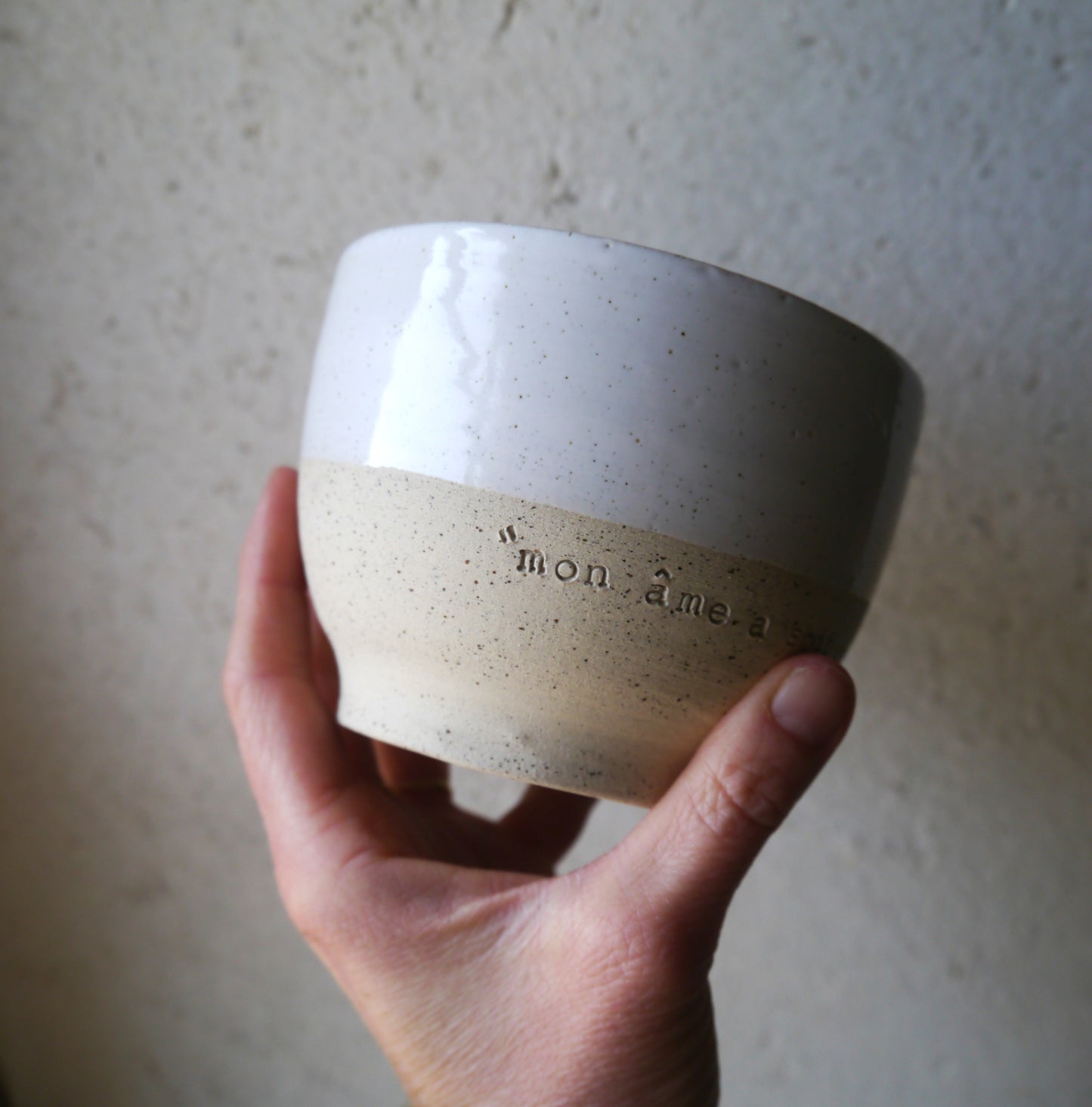 DUO de grandes tasses blanches