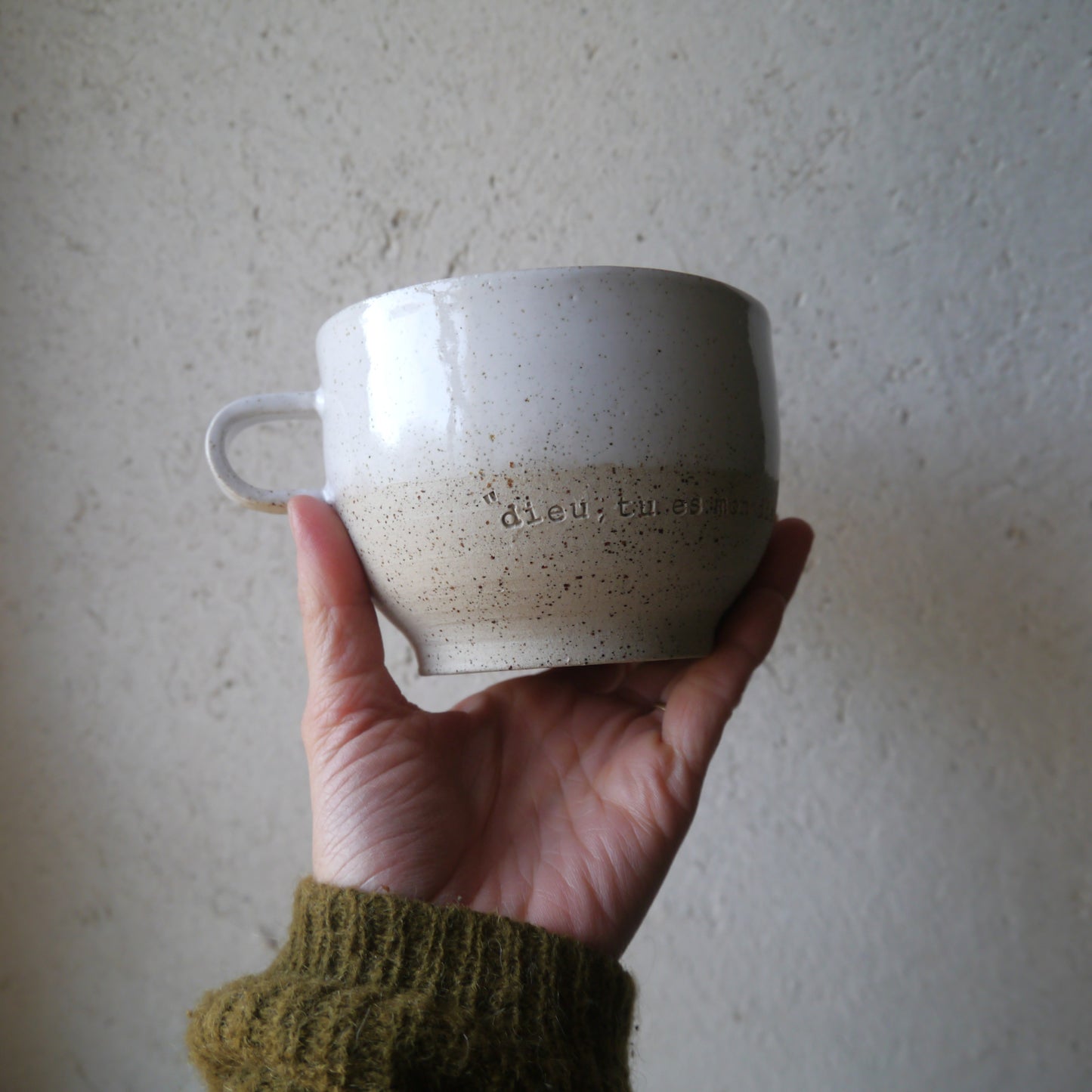 DUO de grandes tasses blanches