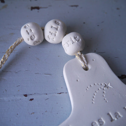 Croix céramique murale