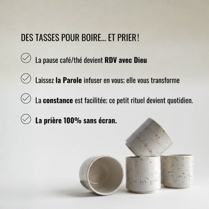 4 minis tasses empilables