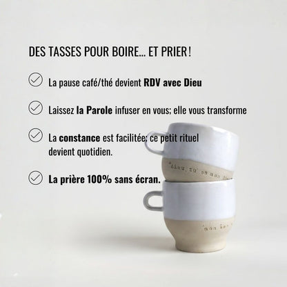 Le duo petites tasses blanches