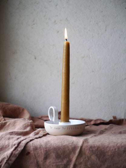 BOUGEOIR RITUEL de PRIERE "je suis la lumière du monde" Jean 9