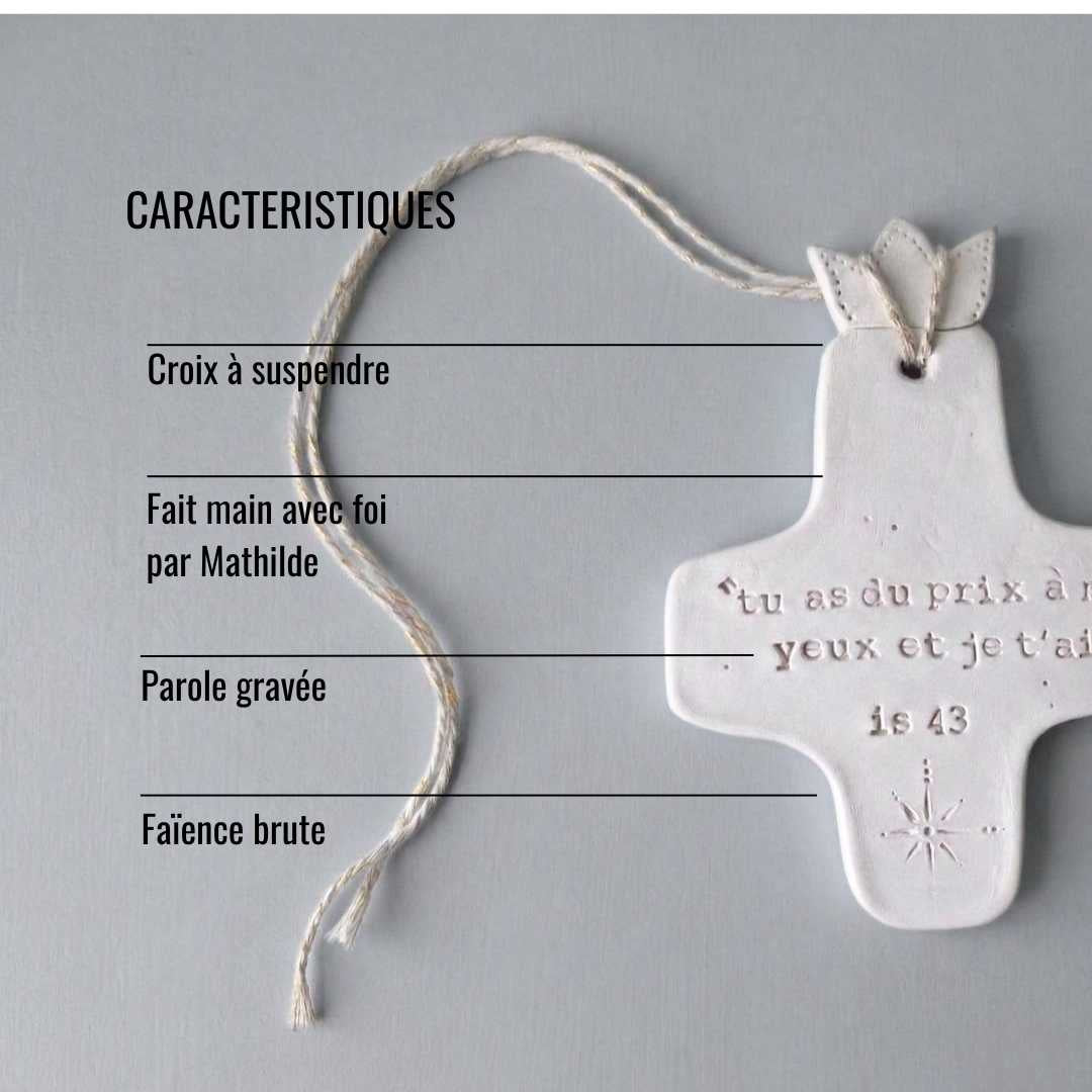 Croix Céramique Murale