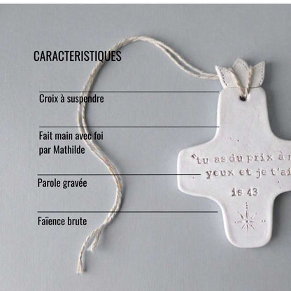 Croix Céramique Murale