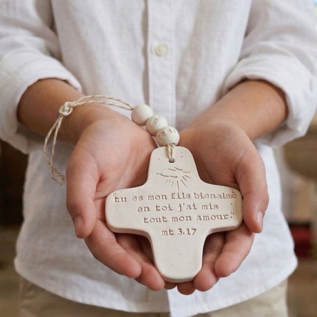 Croix Céramique — Shalom