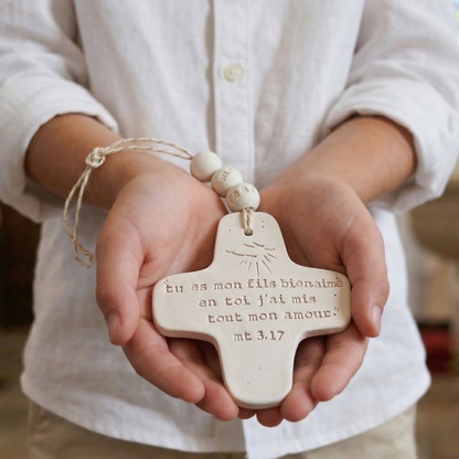 Croix Céramique — Shalom