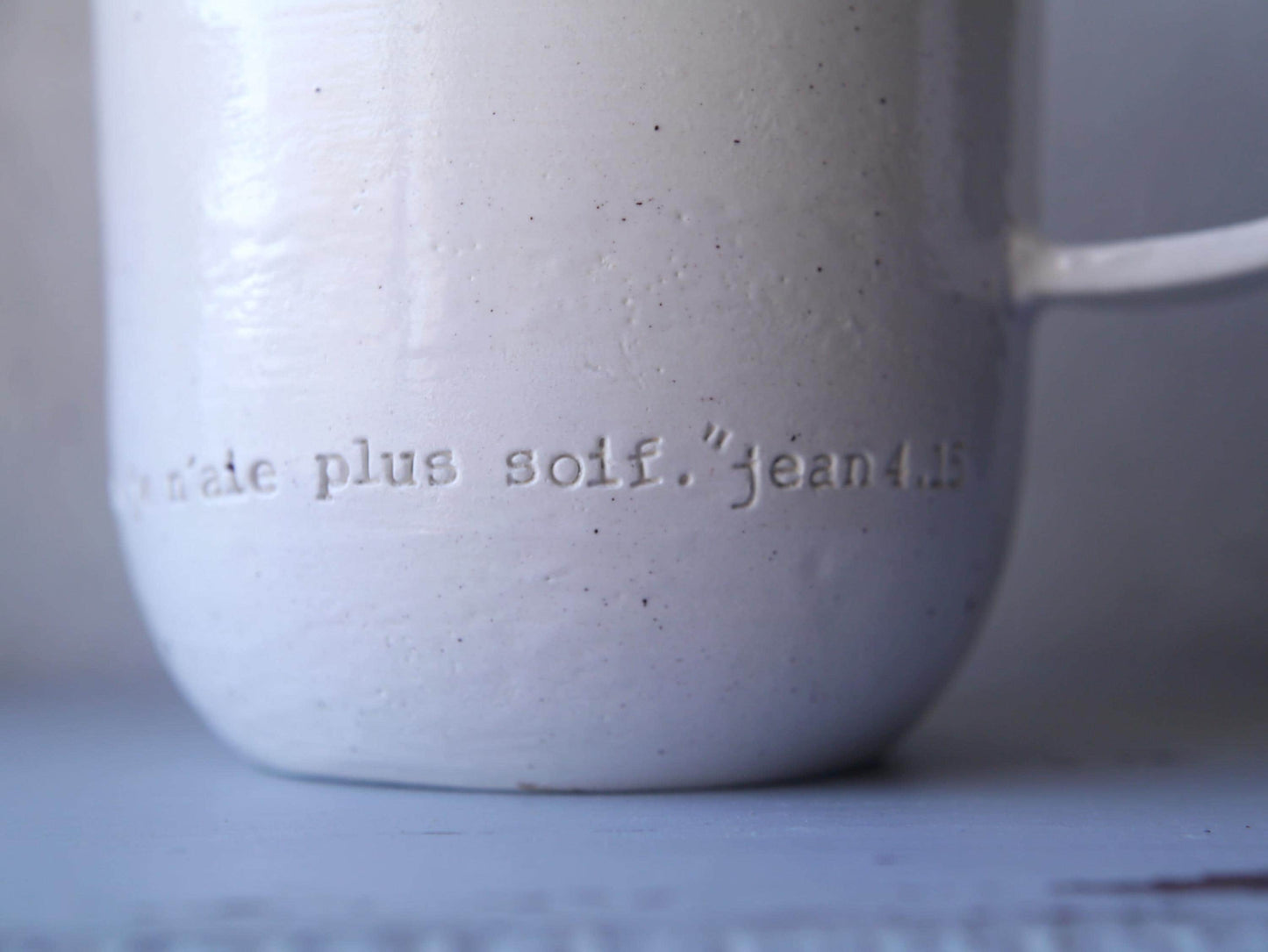 CRUCHE sacrée "Seigneur, donne moi de cette eau, que je n'aie plus soif".