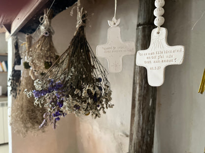 Croix personnalisée en céramique